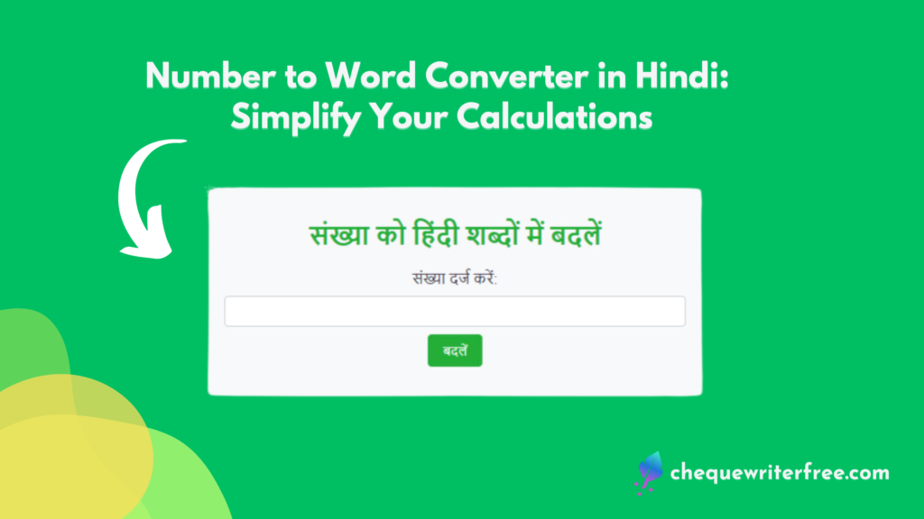 Number to Word Converter in Hindi